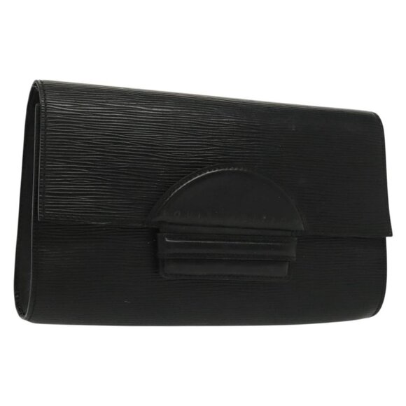 LOUIS VUITTON Epi Chaillot Clutch Bag Black M52542 LV Auth th6301 - Picture 1 of 16